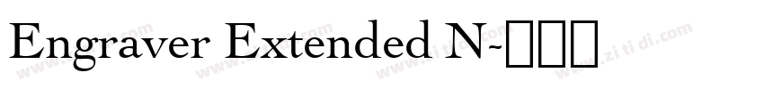 Engraver Extended N字体转换
